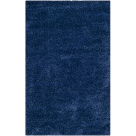 Safavieh Milan Shag Power Loomed Rectangle Rug- Navy- 6 x 9 ft. SG180-7070-6
